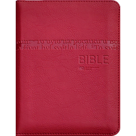 Bible ČEP DT malá, zip, tmavě červená 1295